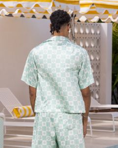 Loiter Midsummer Button Up Shirt Sage Green sold by Culture Kings