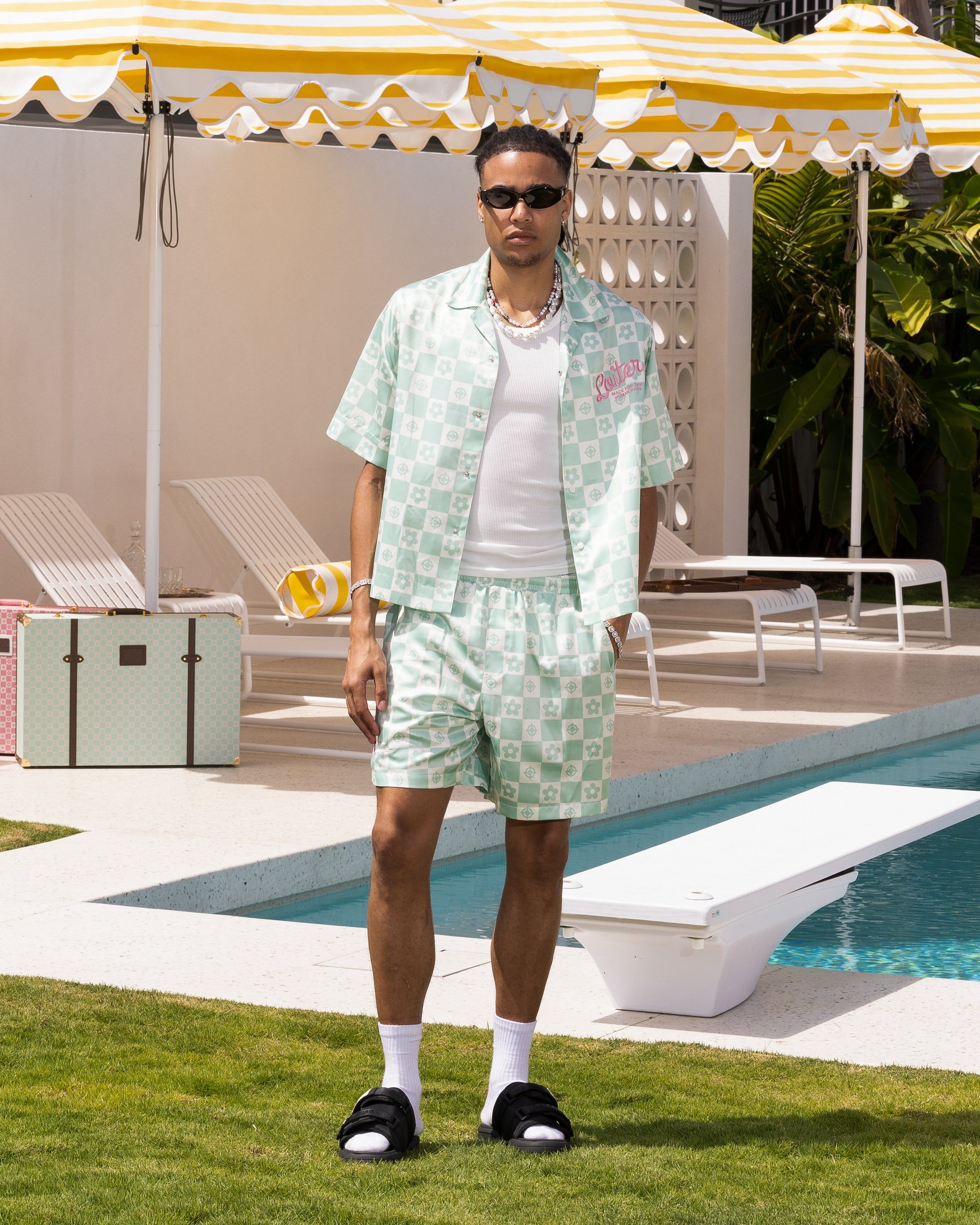 Loiter Midsummer Button Up Shirt Sage Green sold by Culture Kings product image thumbnail 2