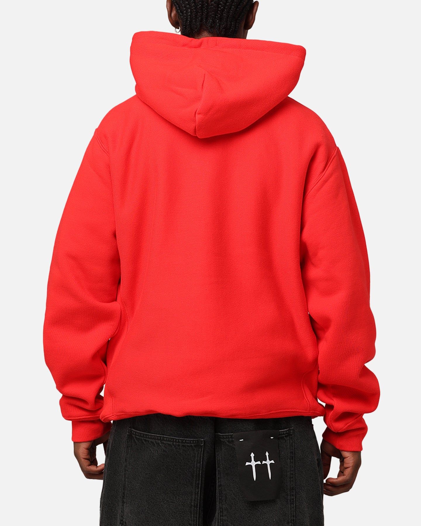 Champion Reverse Weave Small C Hoodie Team Red Scarlet sold by Culture Kings product image thumbnail 2