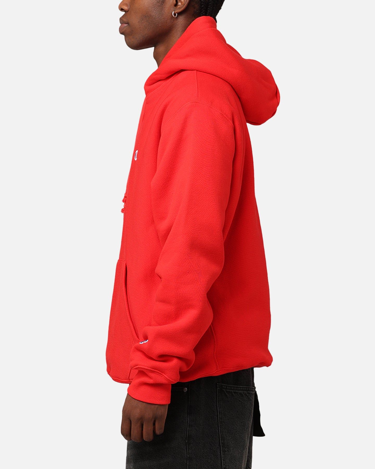 Champion Reverse Weave Small C Hoodie Team Red Scarlet sold by Culture Kings product image thumbnail 5