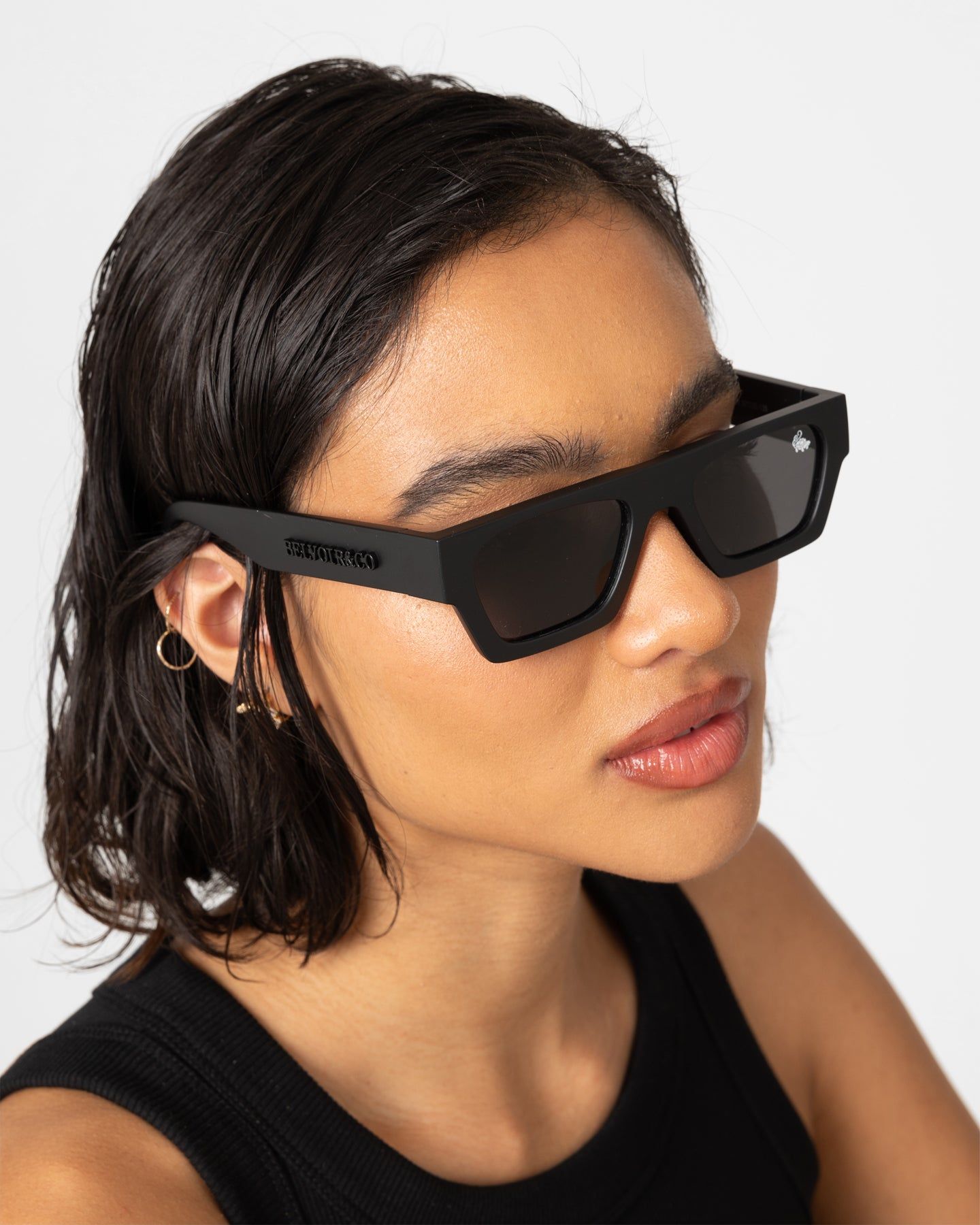 Belvoir & Co Elford Sunglasses Matte Black sold by Culture Kings product image thumbnail 3