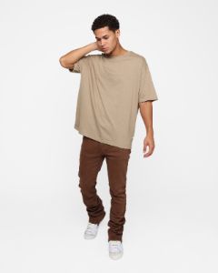 MNML X491 Convertible Skinny Denim Jeans Brown sold by Culture Kings