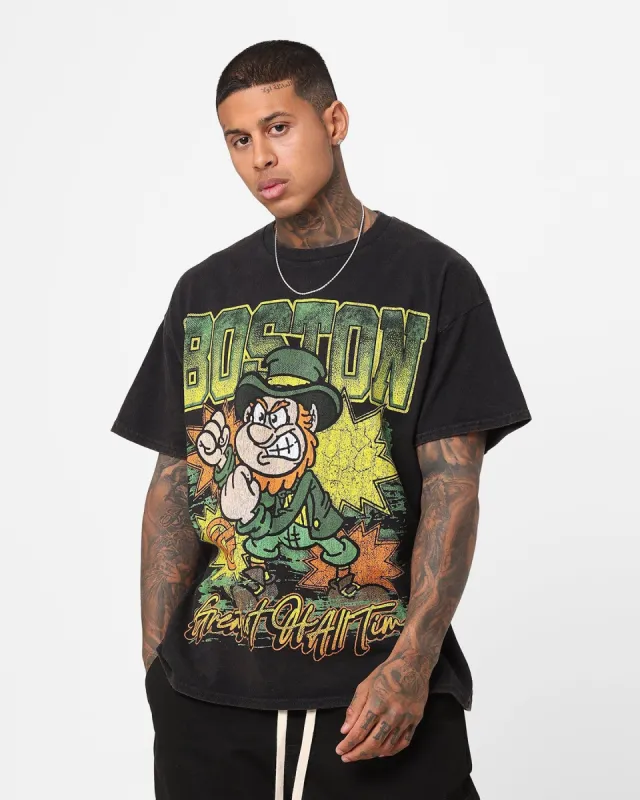Goat Crew Boston Luck Vintage T-Shirt Black Wash sold by Culture Kings