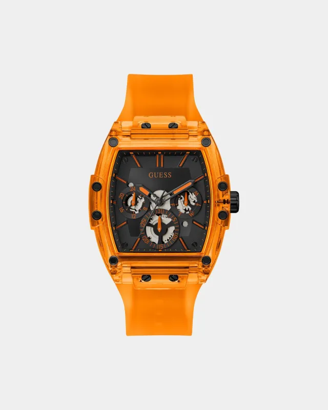 Guess Mainline Phoenix Watch Transparent Orange sold by Culture Kings