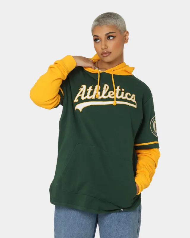 47 Brand Oakland Athletics Shortstop Hoodie Dark Green sold by Culture Kings