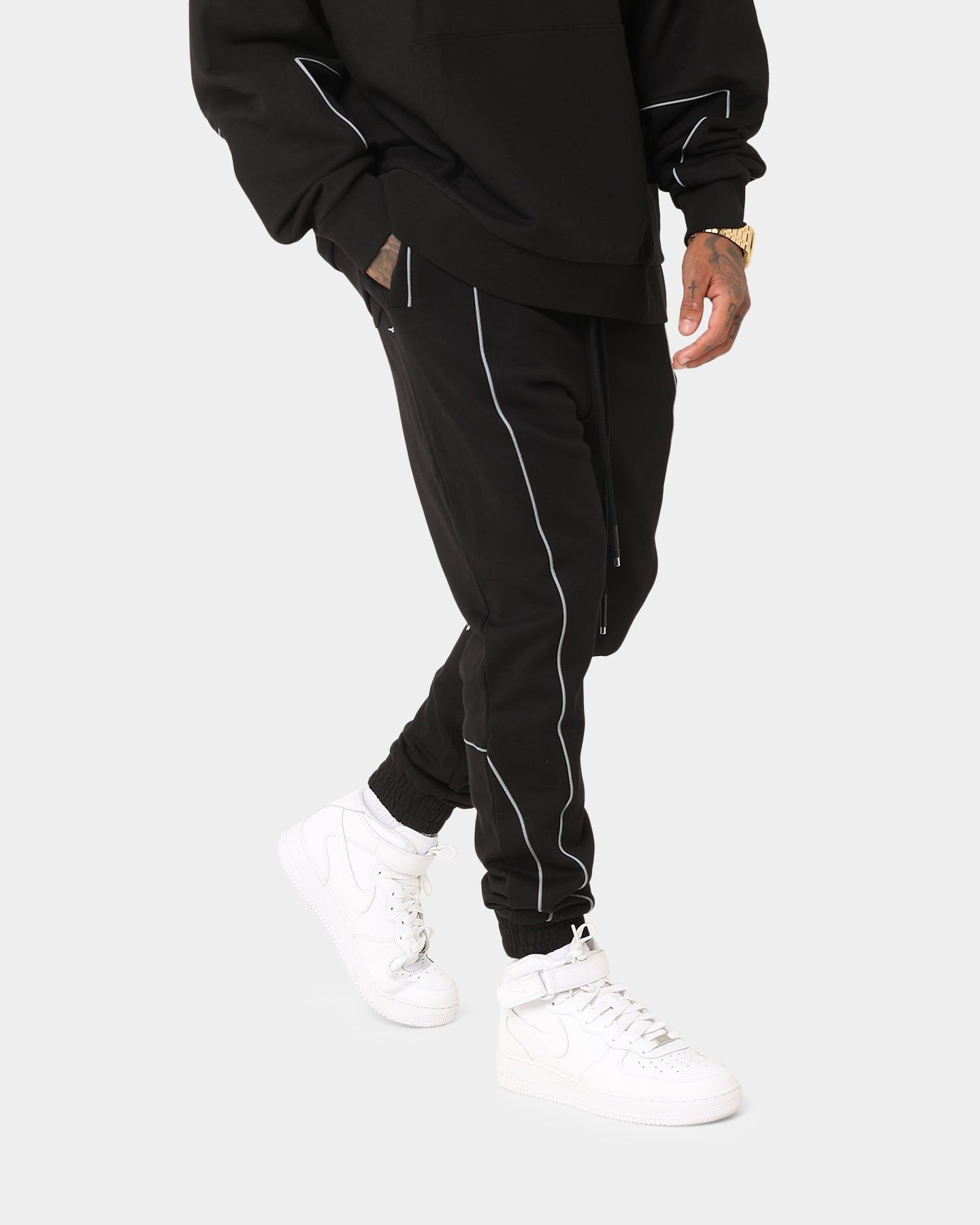 The Anti Order Neon Flux Track Pants Black/Reflective sold by Culture Kings product image thumbnail 6