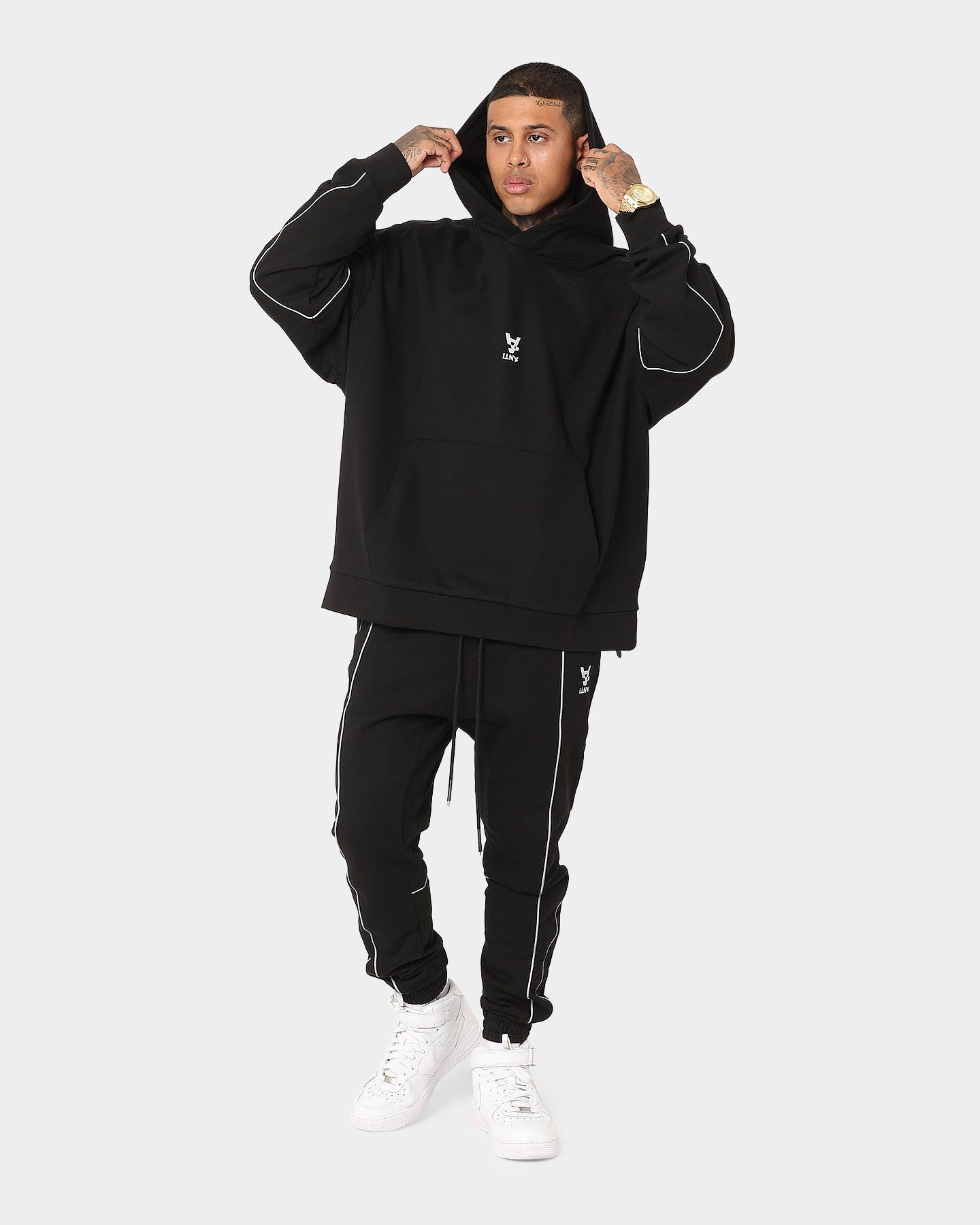 The Anti Order Neon Flux Track Pants Black/Reflective sold by Culture Kings product image thumbnail 3