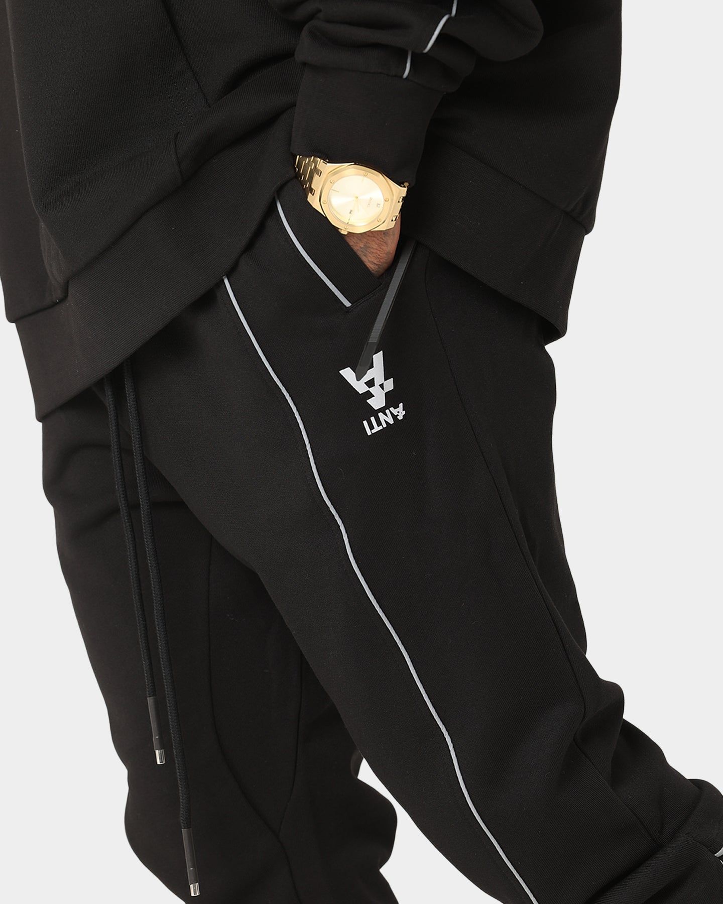 The Anti Order Neon Flux Track Pants Black/Reflective sold by Culture Kings product image thumbnail 5