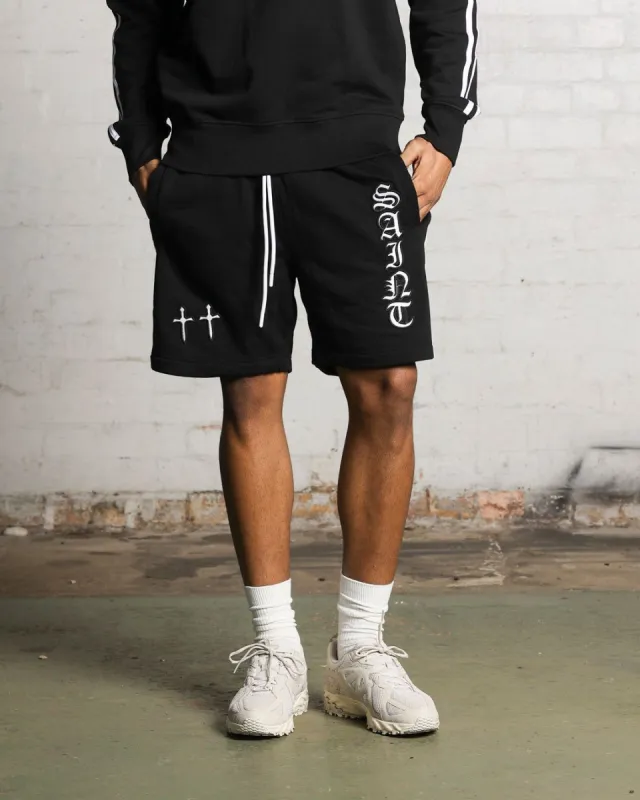 Saint Morta Fallen Sweat Shorts Black sold by Culture Kings