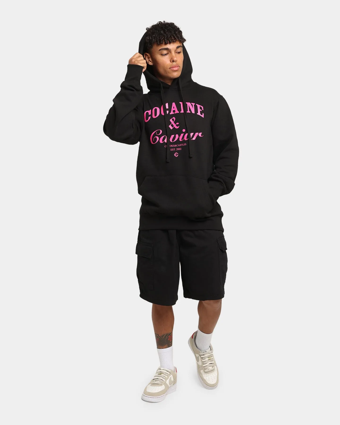 Crooks & Castles Cocaine & Caviar Hood Black sold by Culture Kings