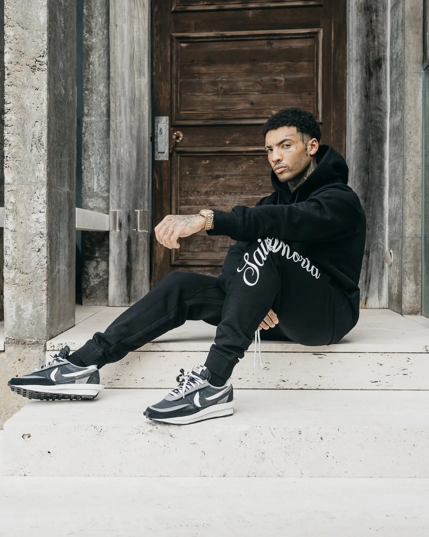 Saint Morta Saviour Sweat Pants Black sold by Culture Kings product image thumbnail 2