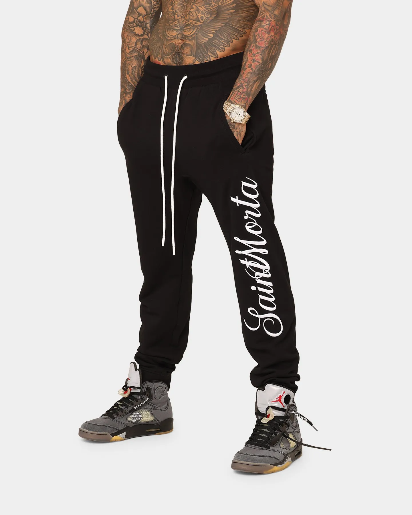 Saint Morta Saviour Sweat Pants Black sold by Culture Kings product image thumbnail 3