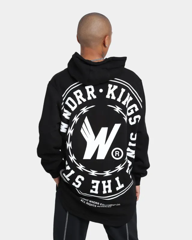 WNDRR Ornament Curved Hem Hoodie Black sold by Culture Kings