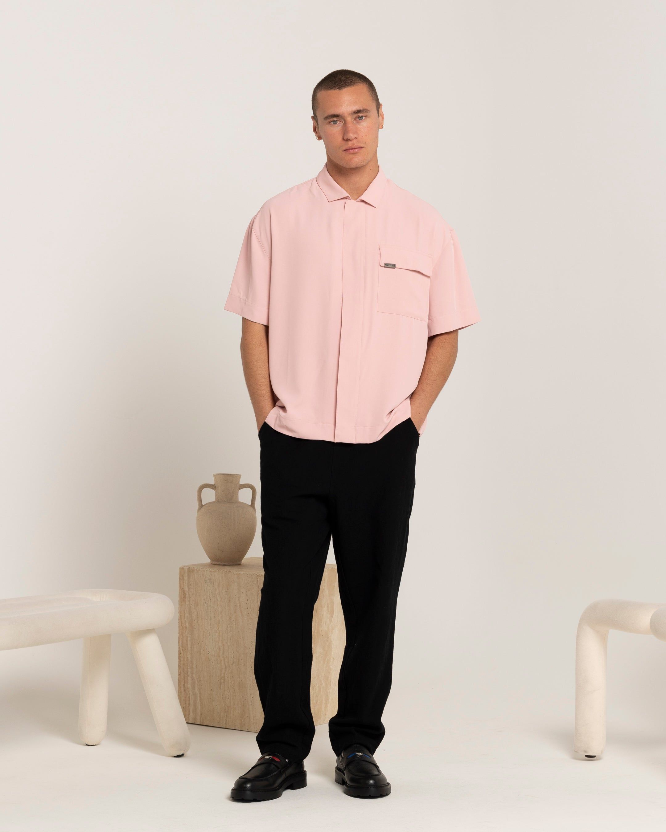 Carré Exceptional Pocket Oversized Shirt Pink sold by Culture Kings product image thumbnail 2