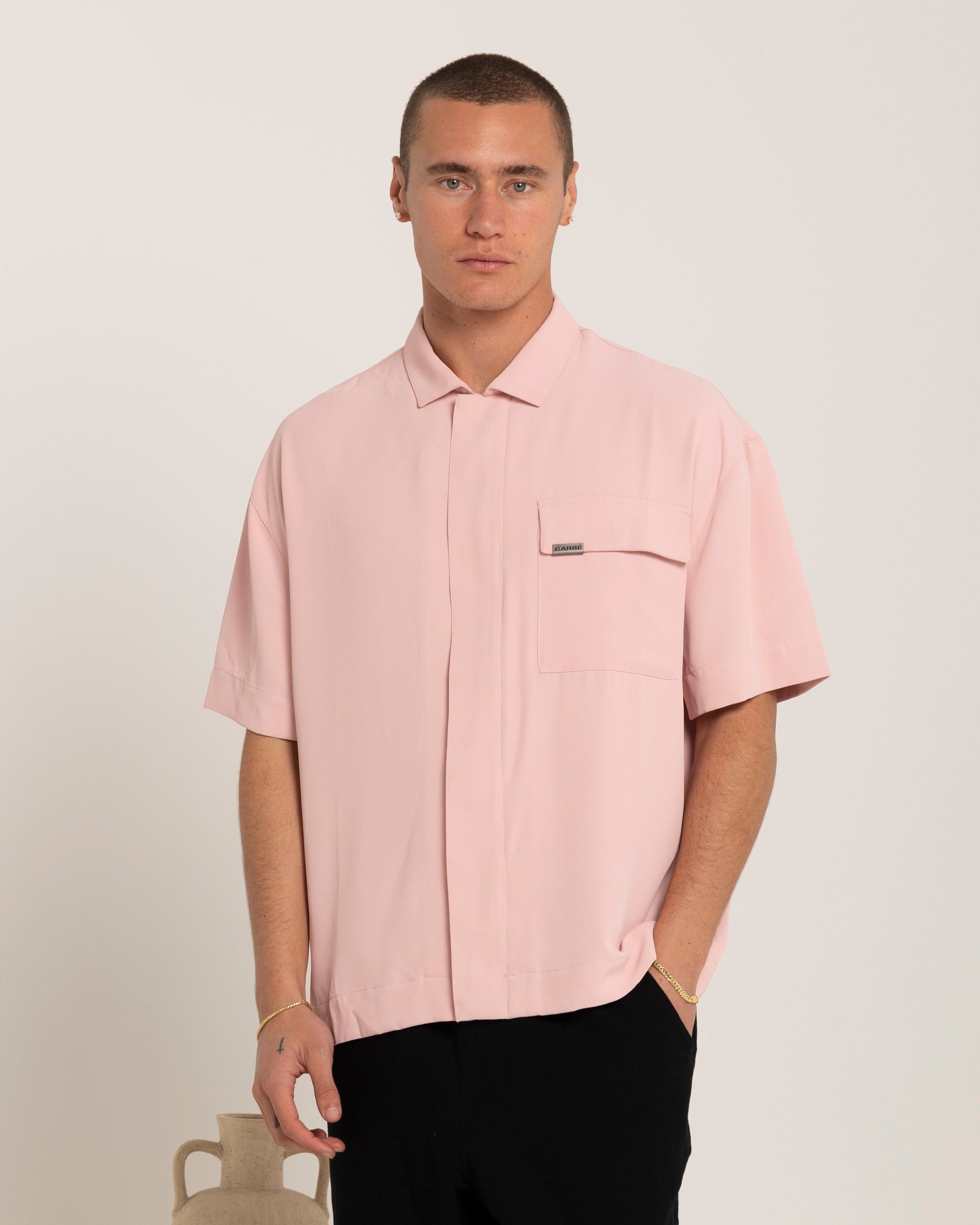 Carré Exceptional Pocket Oversized Shirt Pink sold by Culture Kings