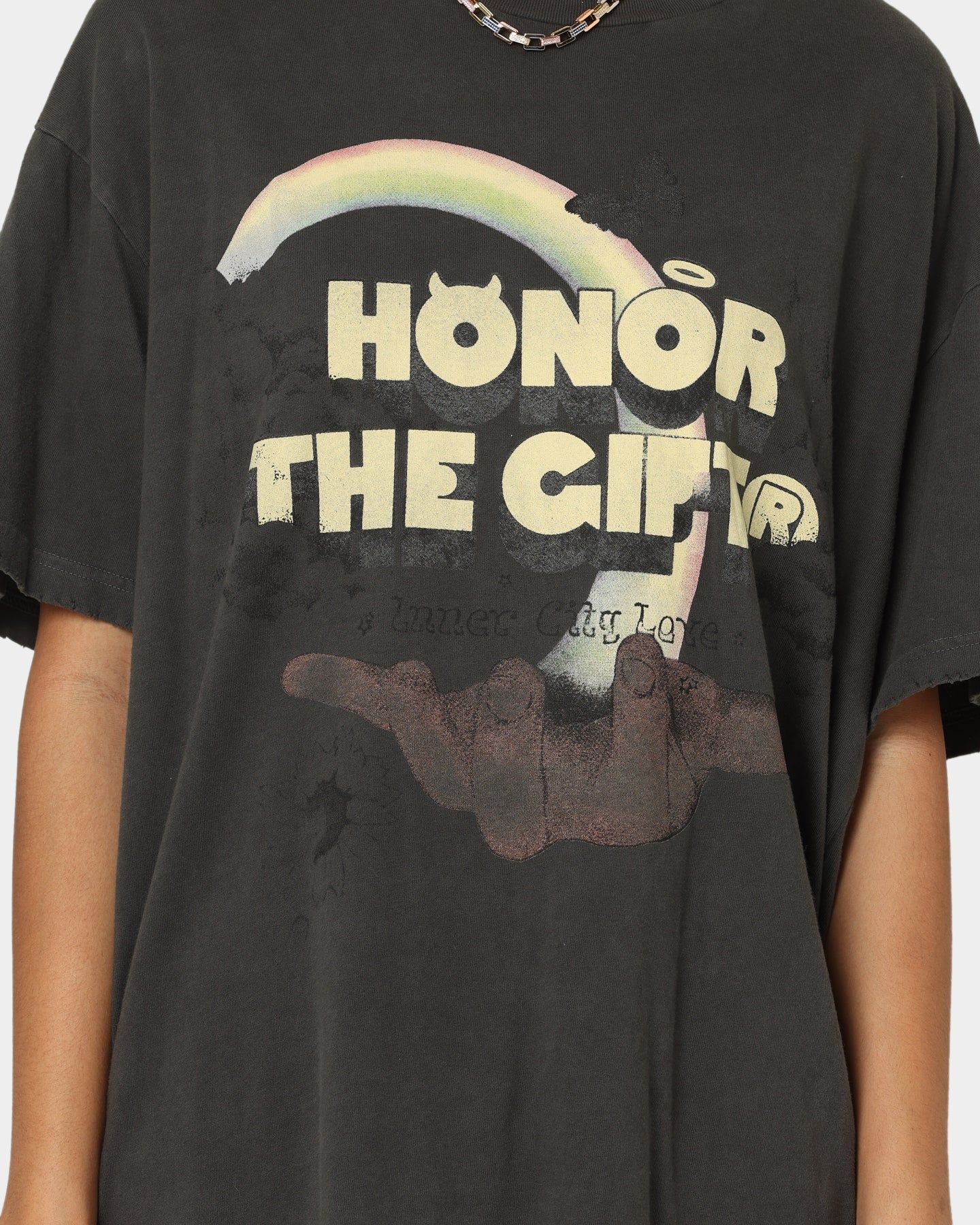 Honor The Gift Palms T-Shirt Black sold by Culture Kings product image thumbnail 3