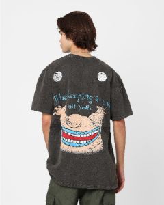 American Thrift X Aaahh!!! Real Monsters Krum Heavyweight Vintage T-Shirt Black Wash sold by Culture Kings