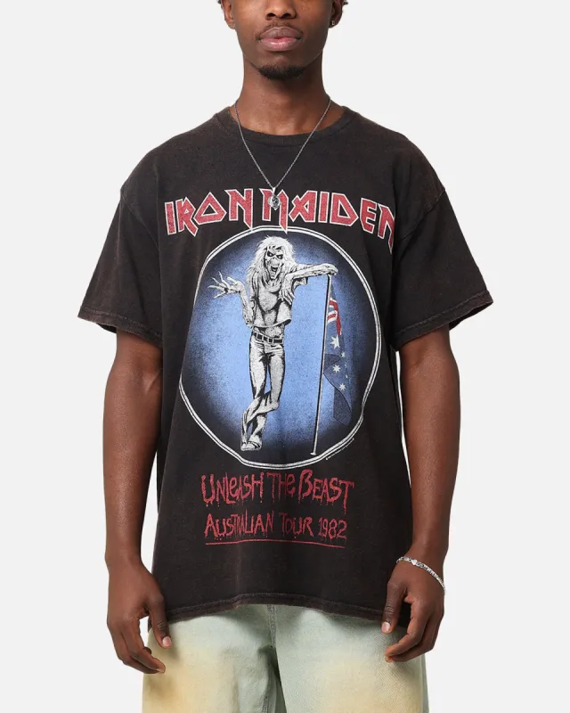 Iron Maiden Unleash Tour Vintage T-Shirt Black Vintage sold by Culture Kings