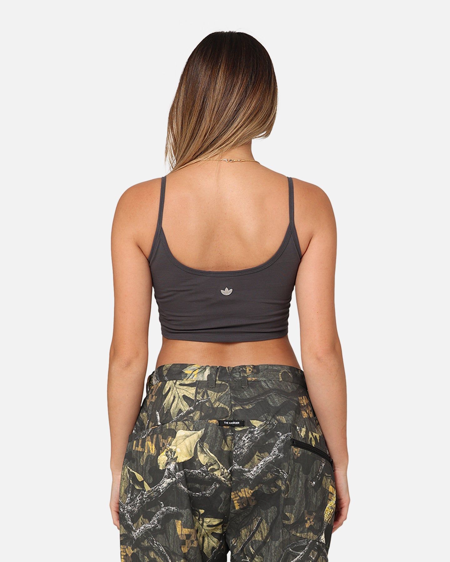 Adidas Women's Large Trefoil Bra Top Grey Six sold by Culture Kings product image thumbnail 4