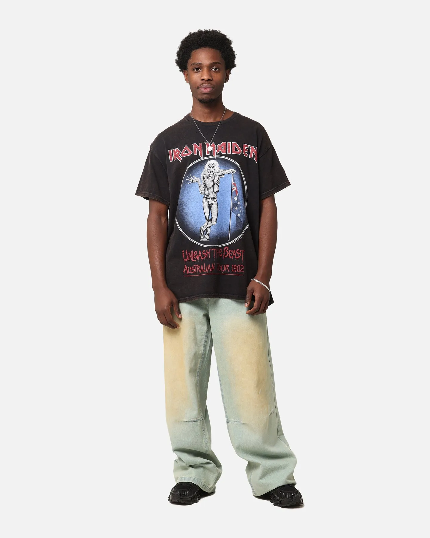 Iron Maiden Unleash Tour Vintage T-Shirt Black Vintage sold by Culture Kings product image thumbnail 3