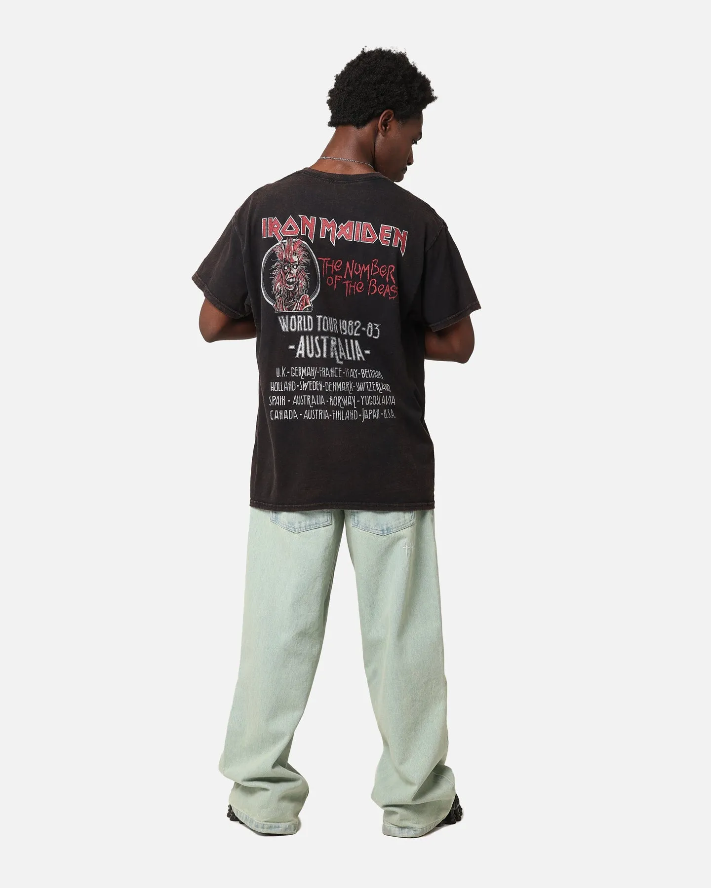 Iron Maiden Unleash Tour Vintage T-Shirt Black Vintage sold by Culture Kings product image thumbnail 4