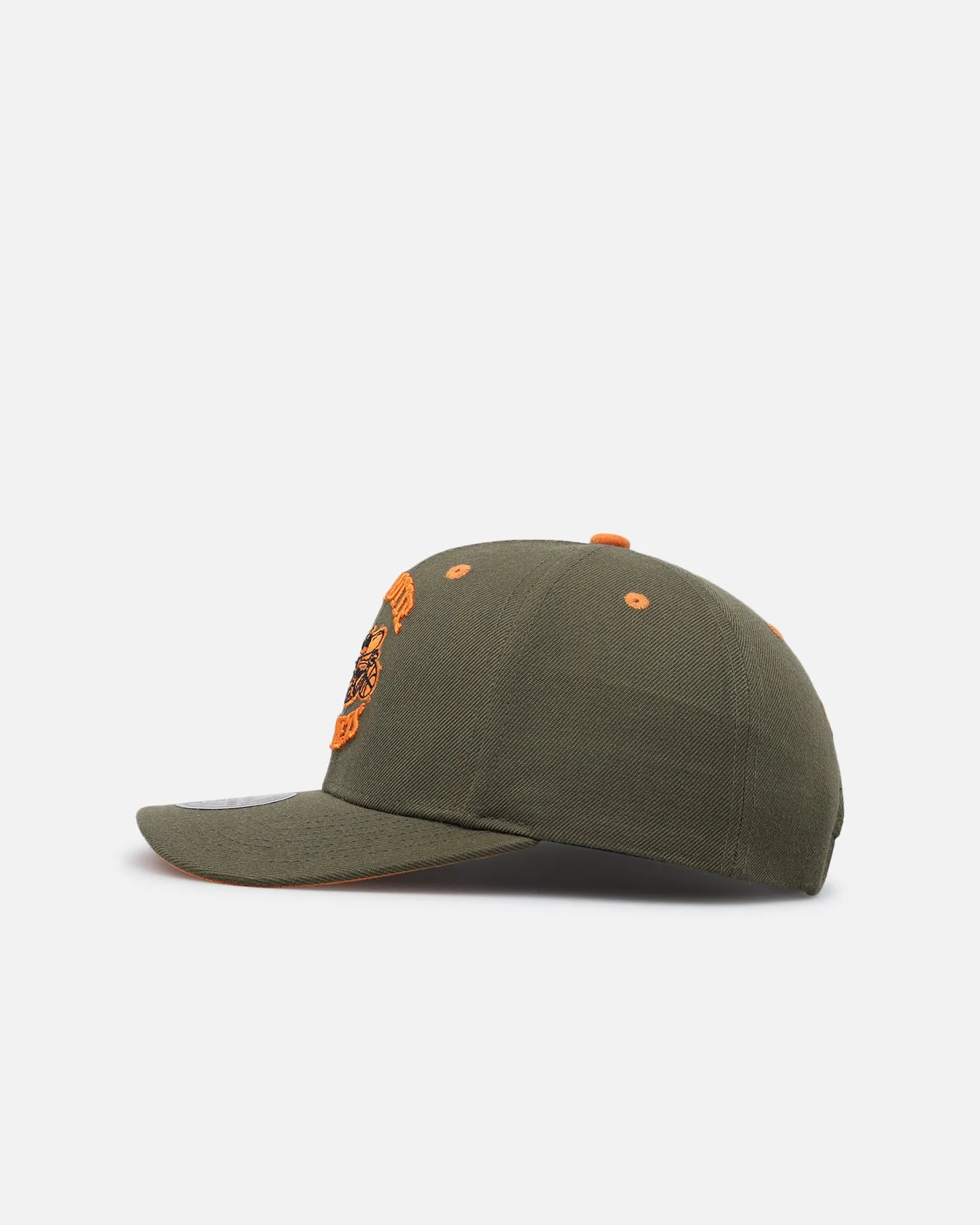 Mitchell & Ness Charlotte Hornets 'Harmony of Hues' Pro Crown Snapback Olive/Orange sold by Culture Kings product image thumbnail 5