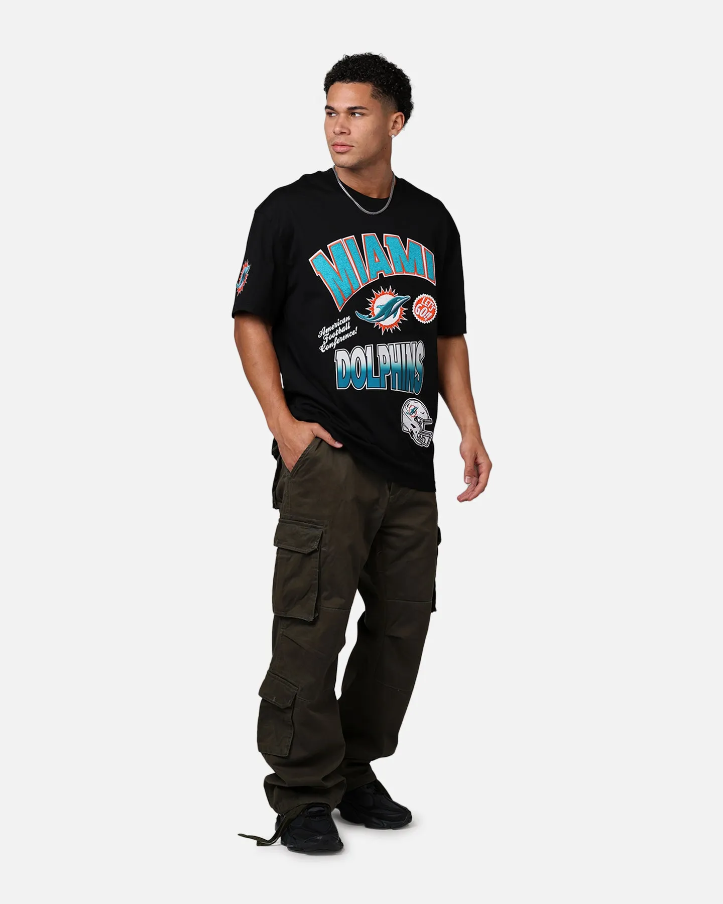 Pro Standard Miami Dolphins Turn It Up T-Shirt Black sold by Culture Kings product image thumbnail 3