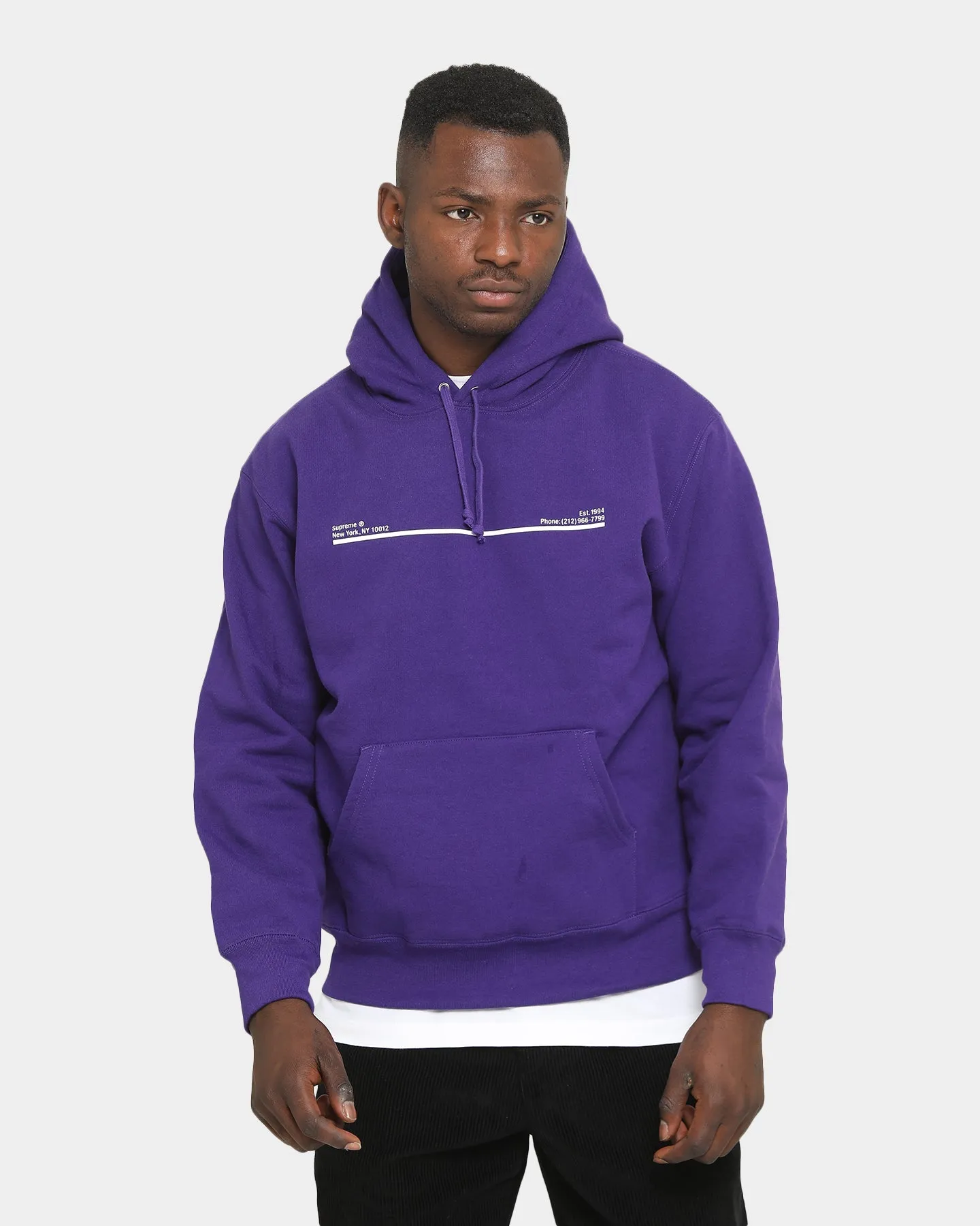 Supreme Shop Hooded Sweatshirt Purple sold by Culture Kings