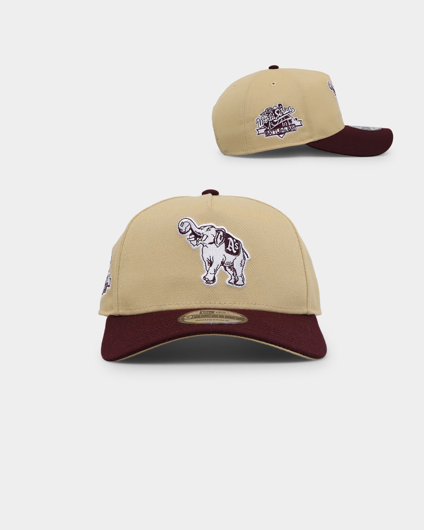 New Era Philadelphia Athletics 'Gold 2 Tone' 9FORTY A-Frame Snapback Gold sold by Culture Kings