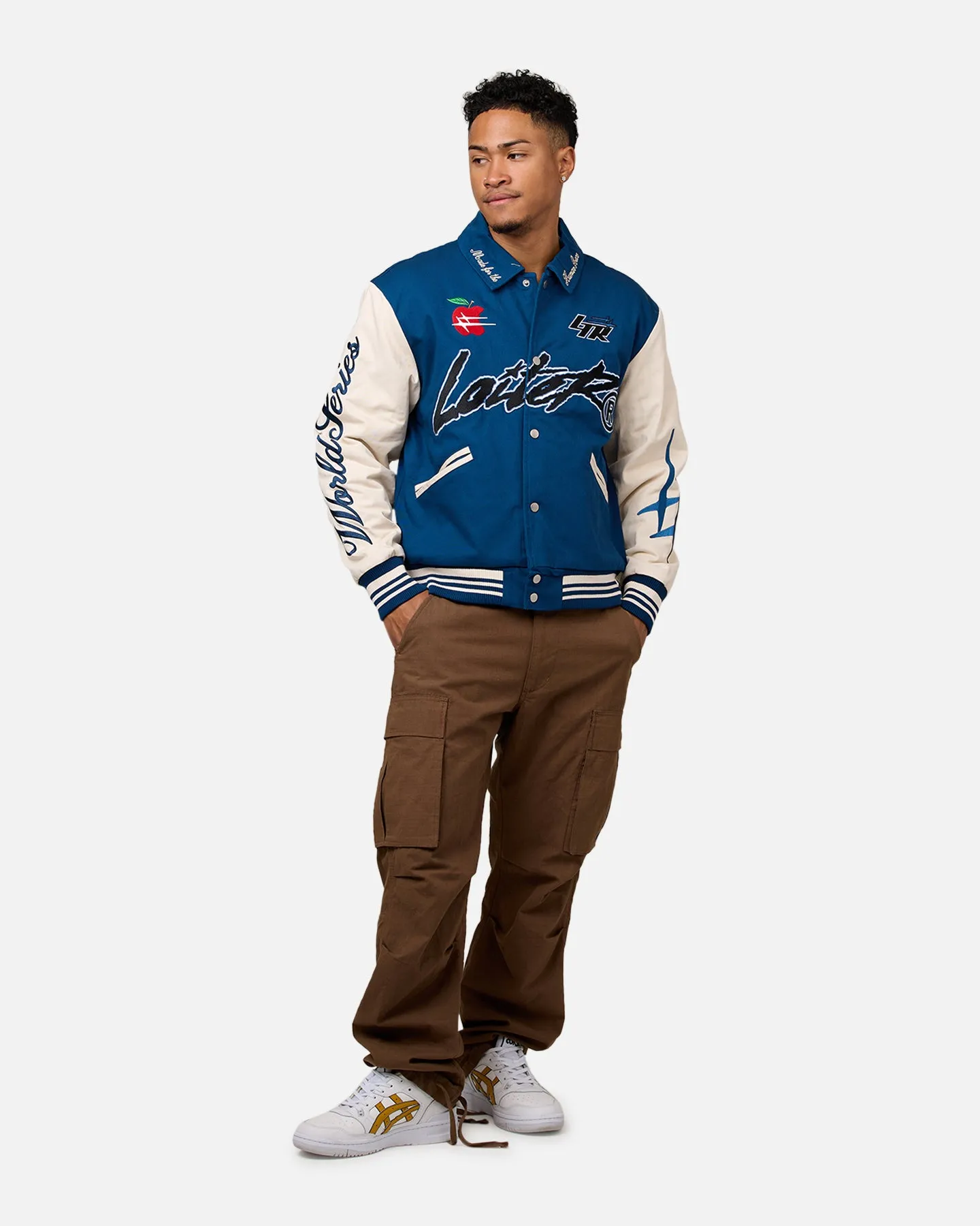 Loiter World Series Varsity Jacket Dark Blue sold by Culture Kings product image thumbnail 3