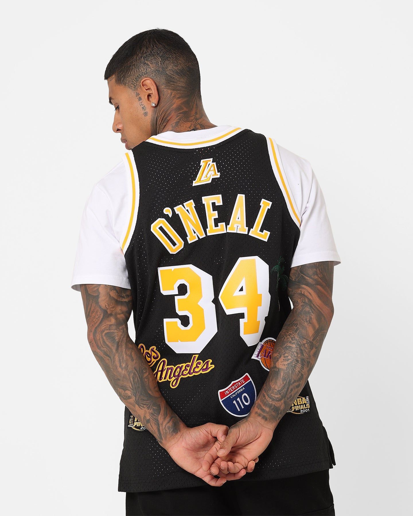 Mitchell & Ness Los Angeles Lakers Shaquille O'Neal Hi-Way Swing Jersey Black sold by Culture Kings product image thumbnail 2