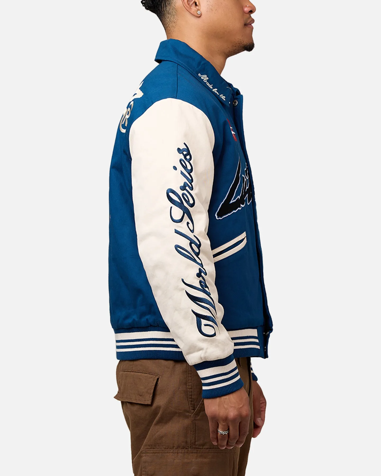 Loiter World Series Varsity Jacket Dark Blue sold by Culture Kings product image thumbnail 4