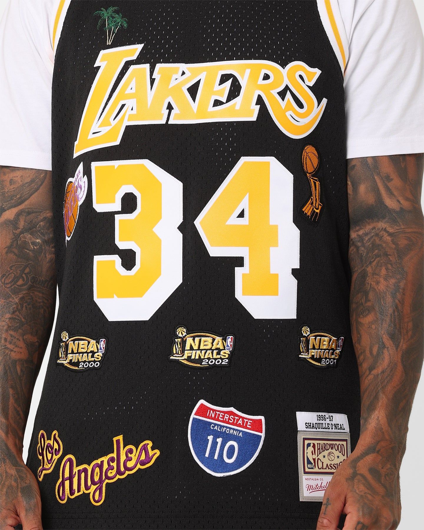 Mitchell & Ness Los Angeles Lakers Shaquille O'Neal Hi-Way Swing Jersey Black sold by Culture Kings product image thumbnail 4