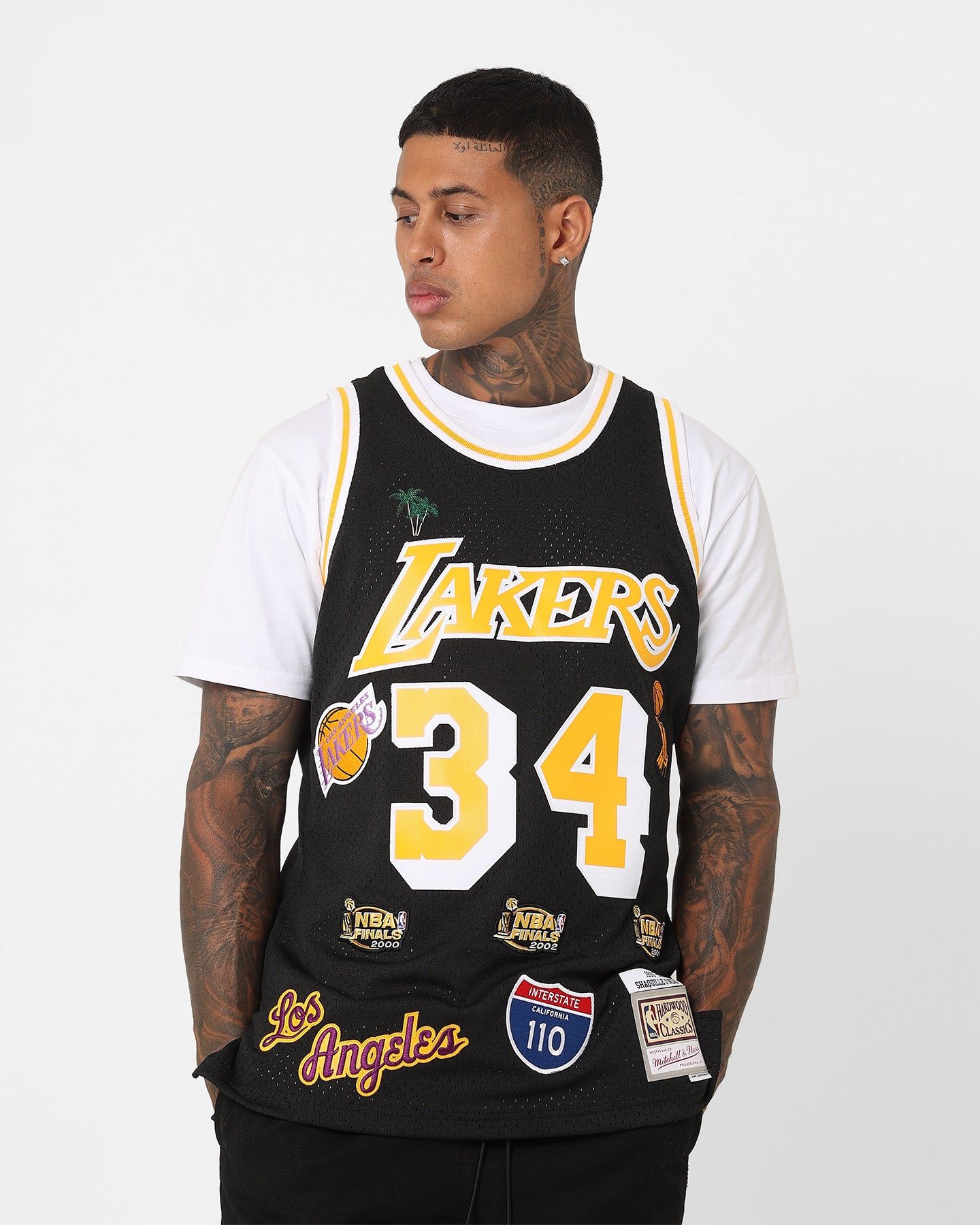 Mitchell & Ness Los Angeles Lakers Shaquille O'Neal Hi-Way Swing Jersey Black sold by Culture Kings