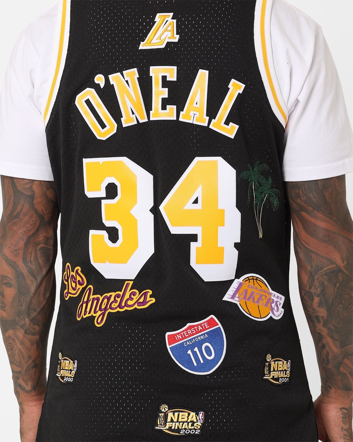 Mitchell & Ness Los Angeles Lakers Shaquille O'Neal Hi-Way Swing Jersey Black sold by Culture Kings product image thumbnail 5