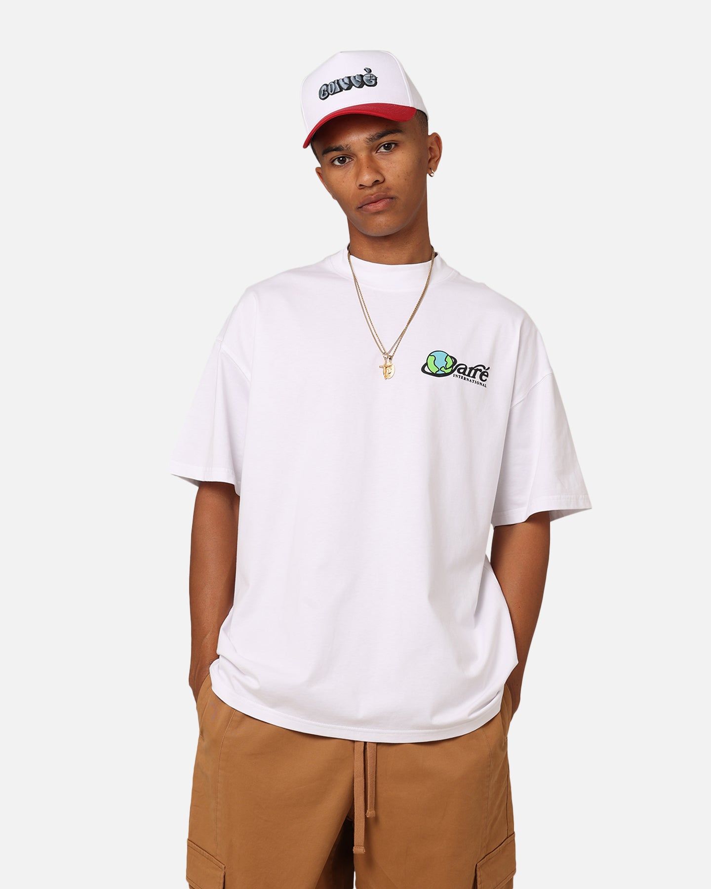 Carre International Oversized T-Shirt White sold by Culture Kings product image thumbnail 2