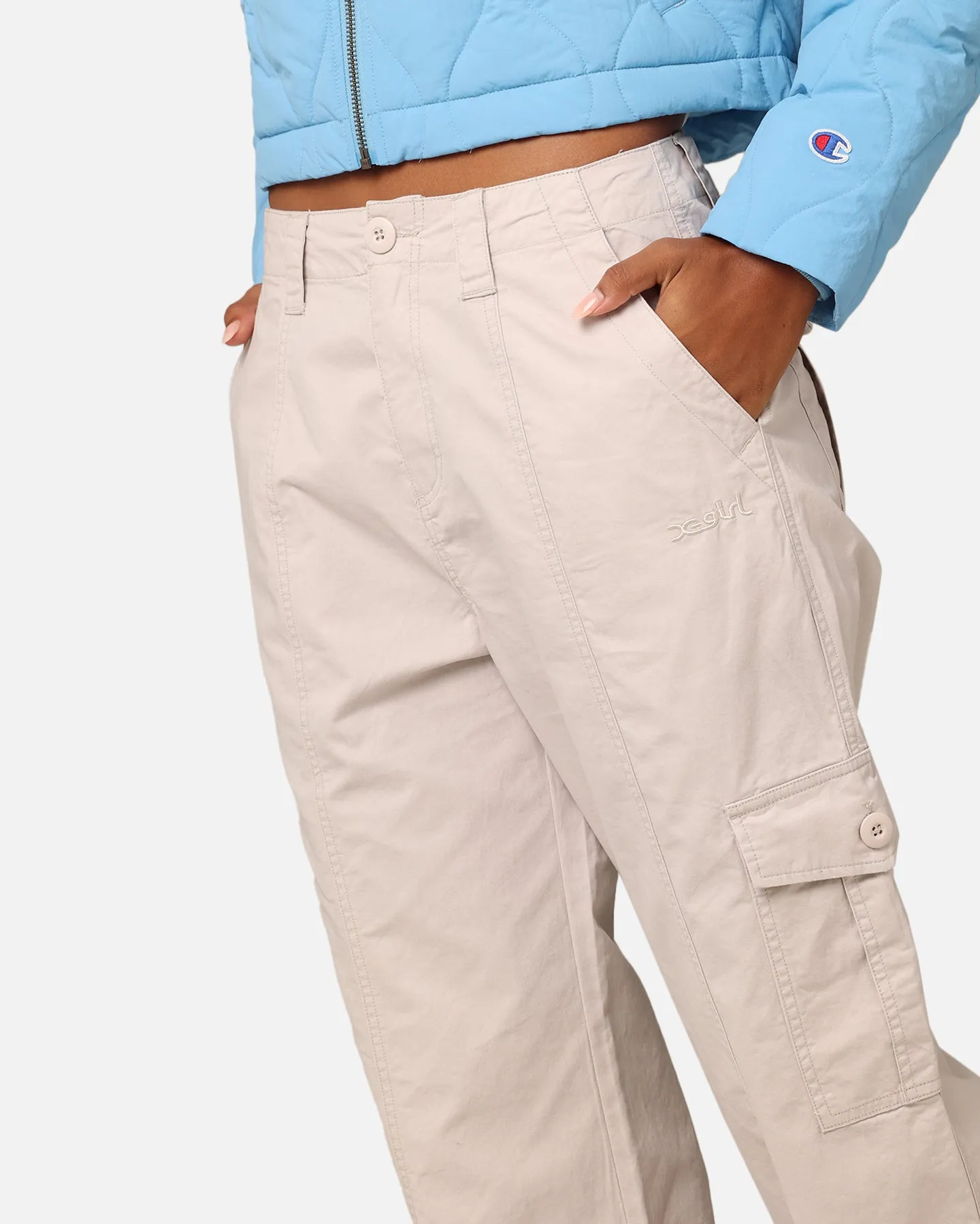 X-Girl Work Cargo Pants White Sand sold by Culture Kings product image thumbnail 4