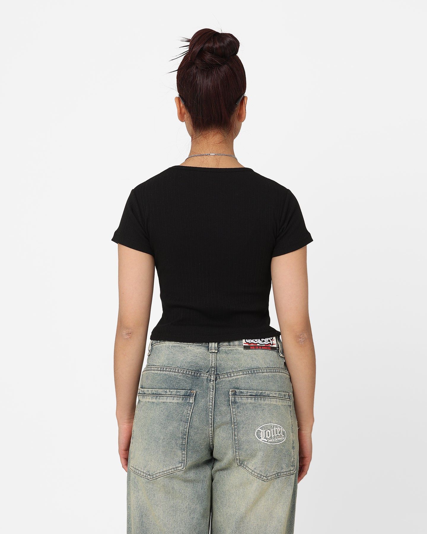 X-Girl Women's Oval Logo Baby T-Shirt Black sold by Culture Kings product image thumbnail 4