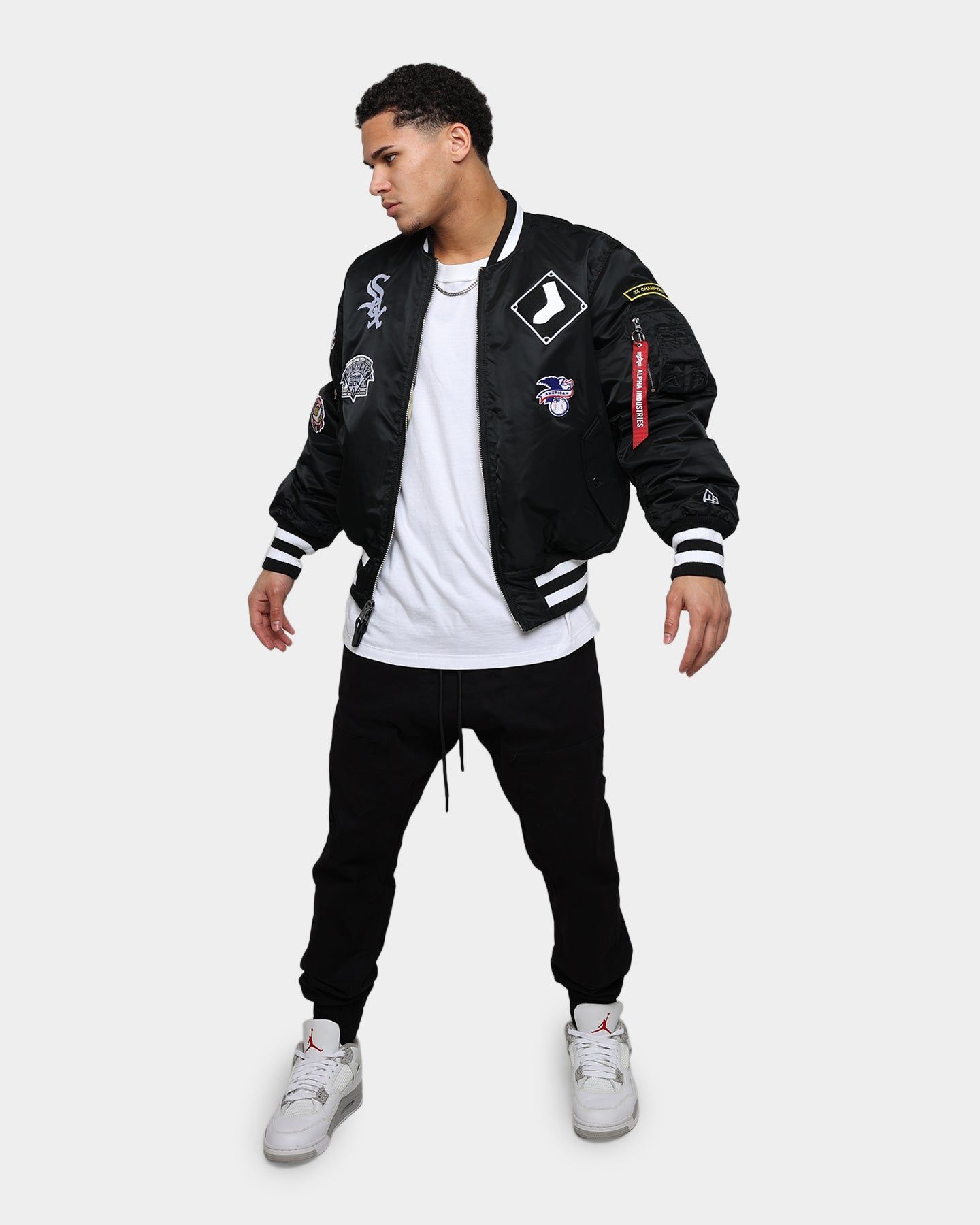New Era X Alpha Series X MLB Chicago White Sox MA-1 Bomber Jacket Black sold by Culture Kings product image thumbnail 3