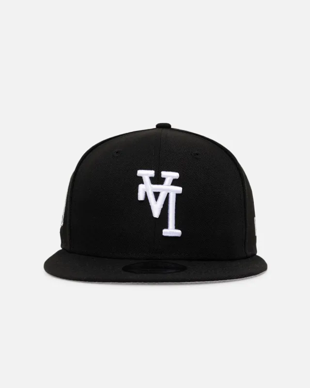 New Era Los Angeles Dodgers 'Upside Down LA Logo' 9FIFTY Snapback Black/White sold by Culture Kings