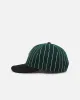 New Era Miami Dolphins 9FIFTY Retro Melton Pinstripe Strapback Dark Green/Black sold by Culture Kings