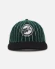 New Era Miami Dolphins 9FIFTY Retro Melton Pinstripe Strapback Dark Green/Black sold by Culture Kings