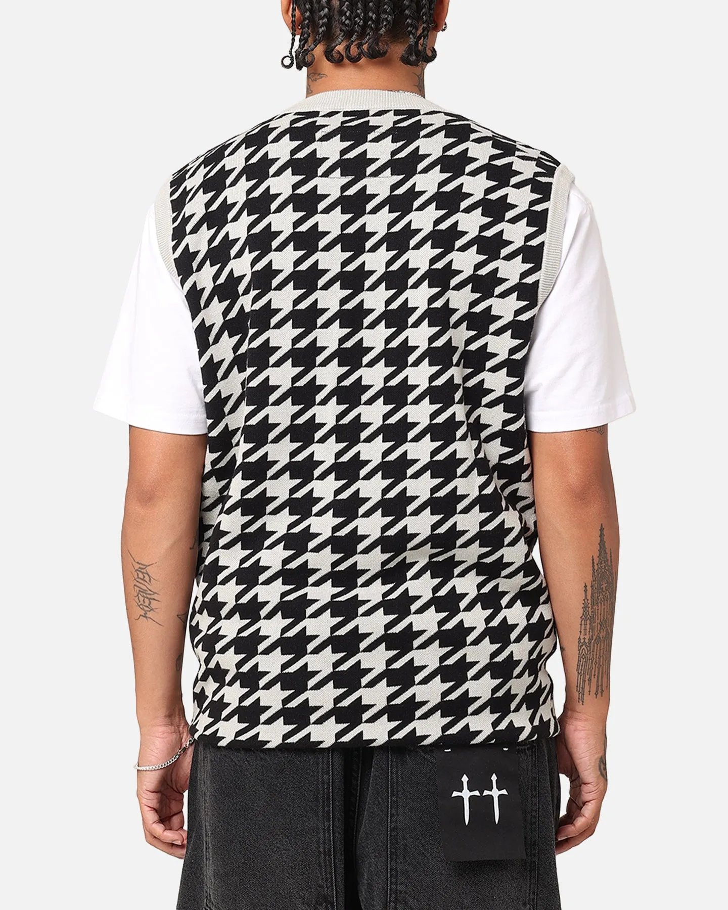 Students Golf Layne Houndstooth Sweater Vest Grey sold by Culture Kings product image thumbnail 4