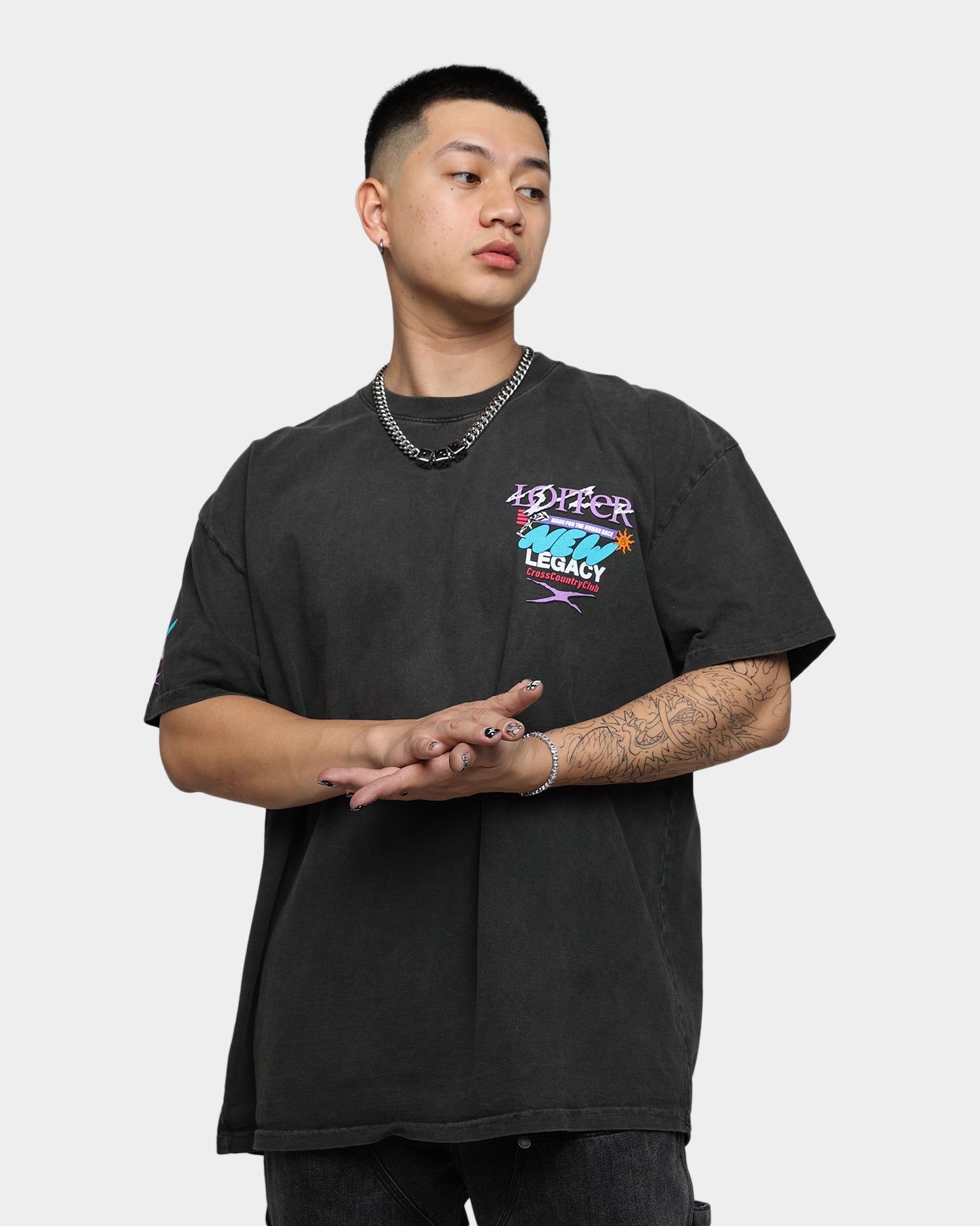 Loiter New Legacy Ultra Premium Vintage T-Shirt Black Wash sold by Culture Kings product image thumbnail 3