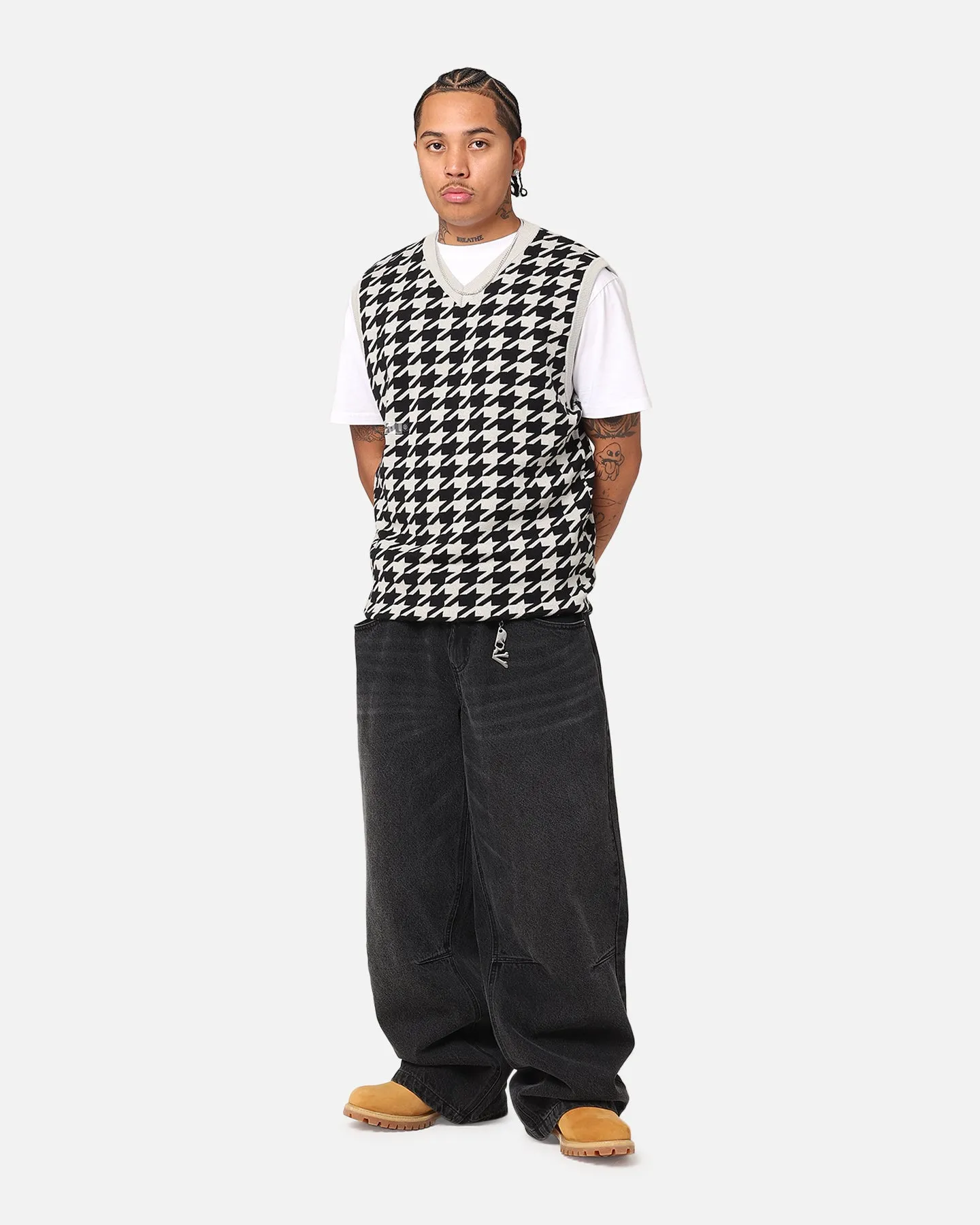 Students Golf Layne Houndstooth Sweater Vest Grey sold by Culture Kings product image thumbnail 2