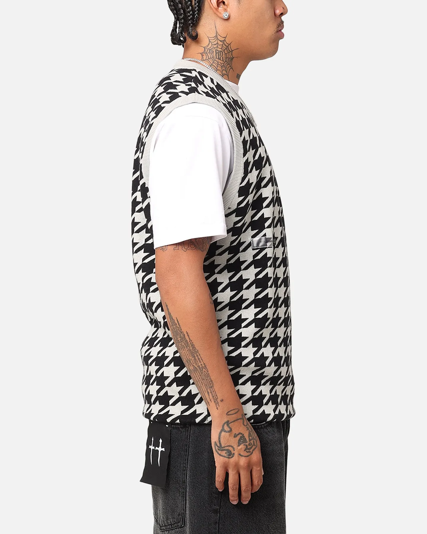 Students Golf Layne Houndstooth Sweater Vest Grey sold by Culture Kings product image thumbnail 5