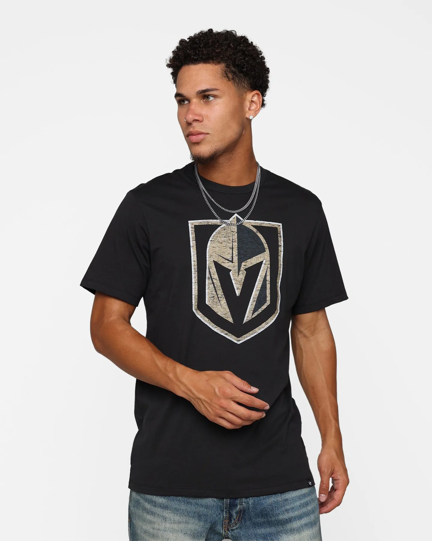 47 Brand Vegas Golden Knights Flint Black T-Shirt Black sold by Culture Kings