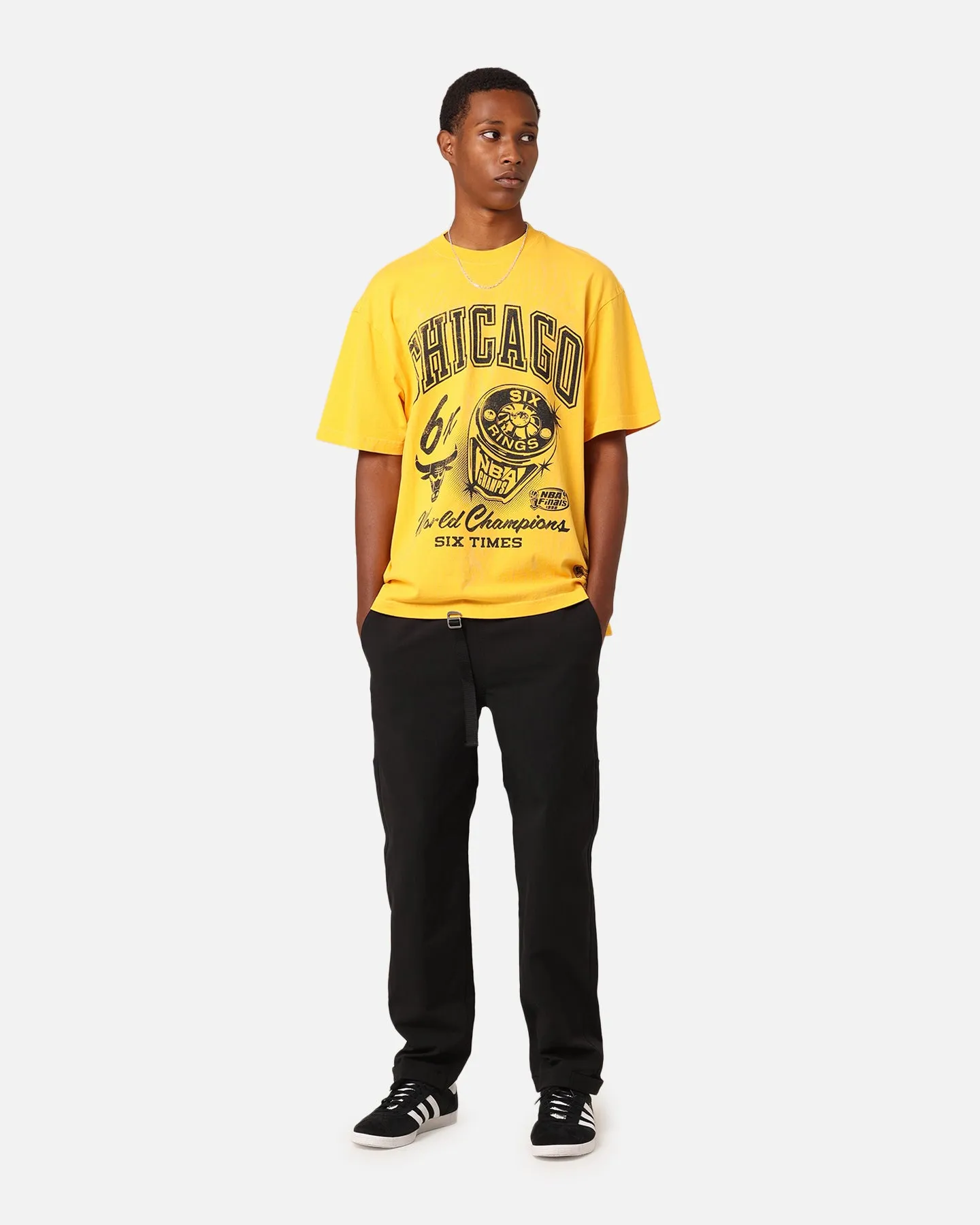 Mitchell & Ness Chicago Bulls Rings T-Shirt Ochre sold by Culture Kings product image thumbnail 2