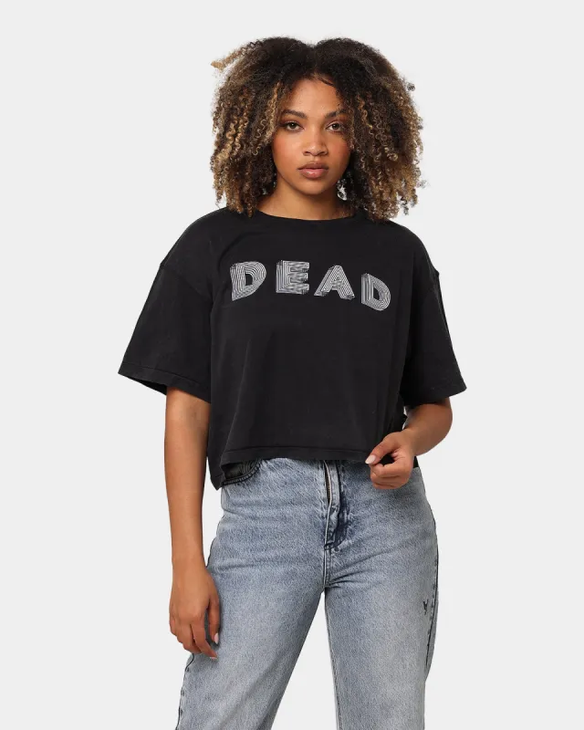 Dead Studios Tech Cropped T-Shirt Washed Black made by Culture Kings