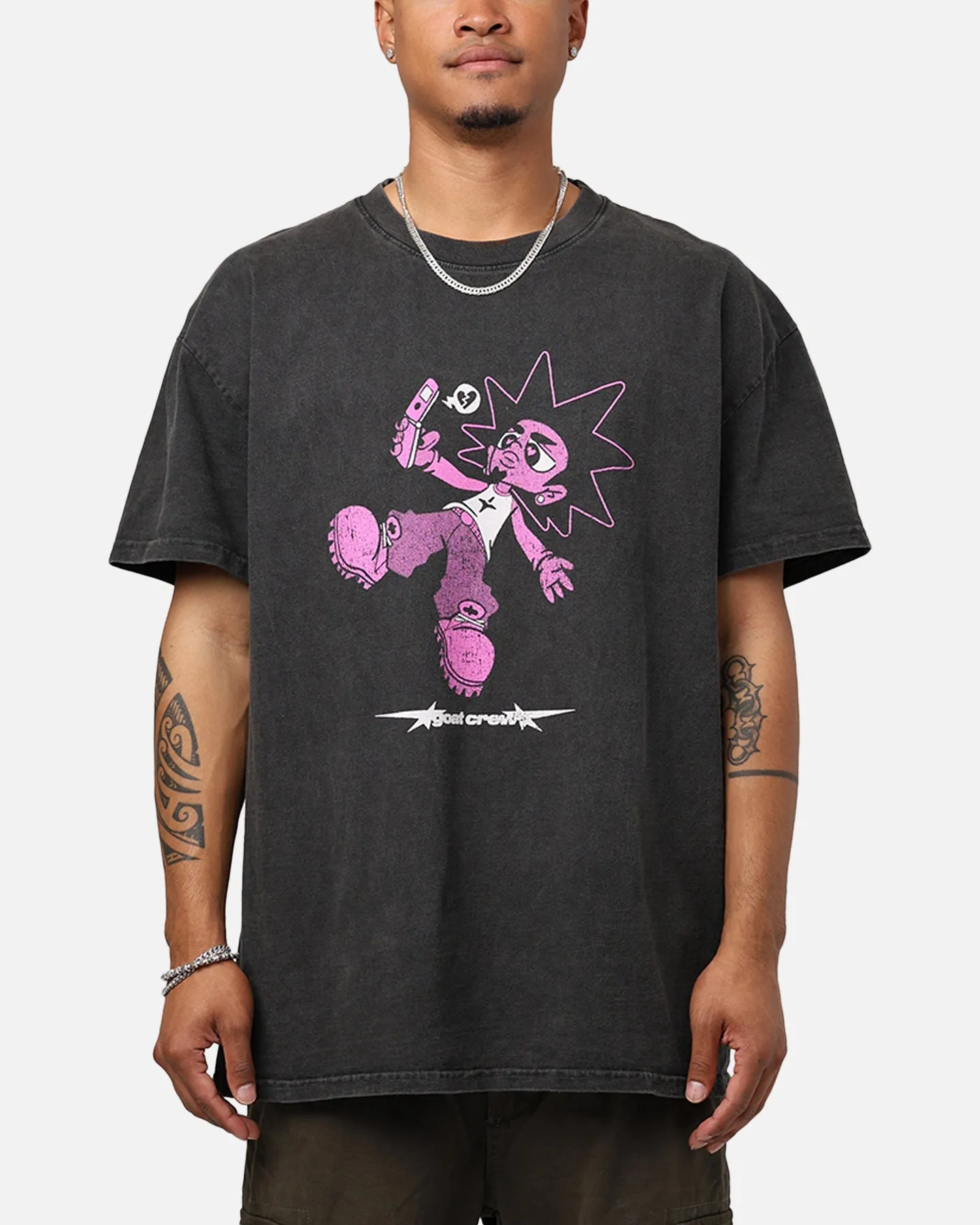 Goat Crew Love Kills Heavyweight T-Shirt Black Wash sold by Culture Kings product image thumbnail 2